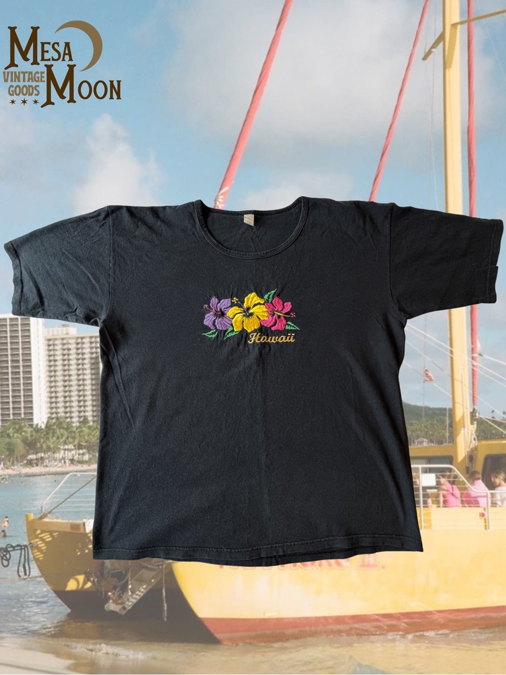 Vintage Hawaii Tourist Embroidered Tee